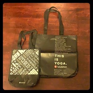 2 Black Lululemon Bags